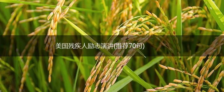 美国残疾人励志演讲(推荐70句),第1张 美国残疾人励志演讲(推荐70句),第1张