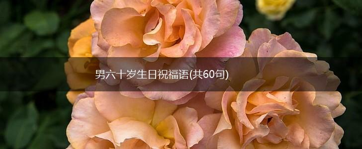 男六十岁生日祝福语(共60句),第1张