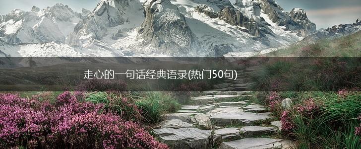走心的一句话经典语录(热门50句),第1张 走心的一句话经典语录(热门50句),第1张