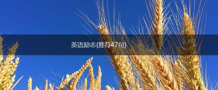 英语励志(推荐47句),第1张