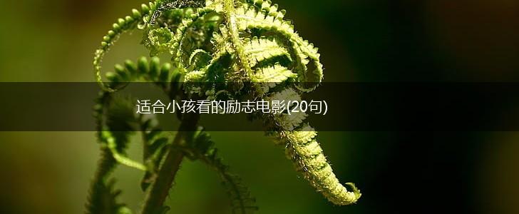 适合小孩看的励志电影(20句),第1张