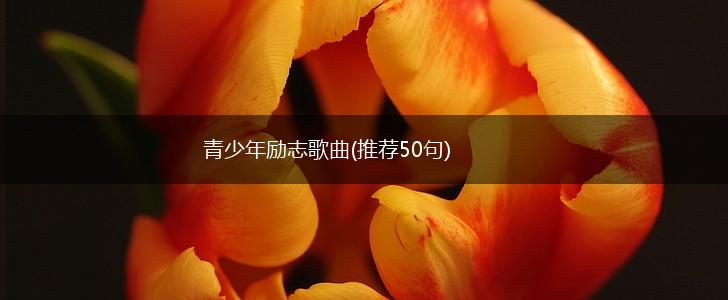 青少年励志歌曲(推荐50句),第1张