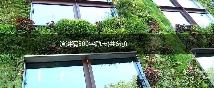 演讲稿500字励志(共6句),第1张