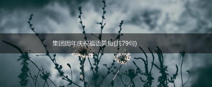集团周年庆祝福语简短(共79句),第1张