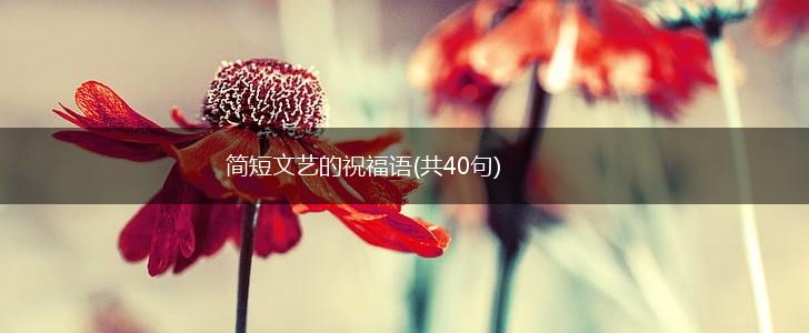 简短文艺的祝福语(共40句),第1张