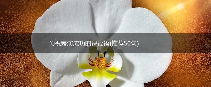 预祝表演成功的祝福语(推荐50句),第1张