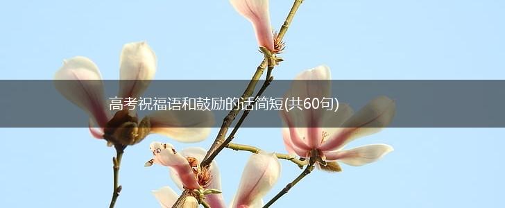 高考祝福语和鼓励的话简短(共60句),第1张