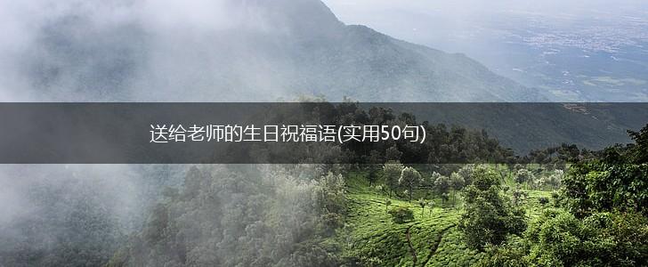 送给老师的生日祝福语(实用50句),第1张