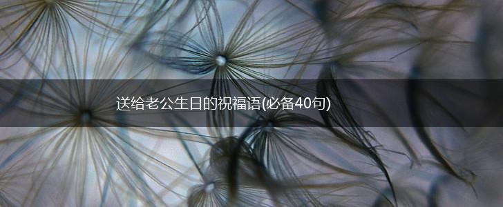 送给老公生日的祝福语(必备40句),第1张 送给老公生日的祝福语(必备40句),第1张