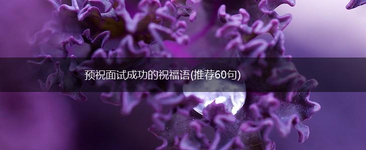 预祝面试成功的祝福语(推荐60句),第1张