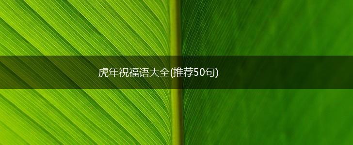 虎年祝福语大全(推荐50句),第1张