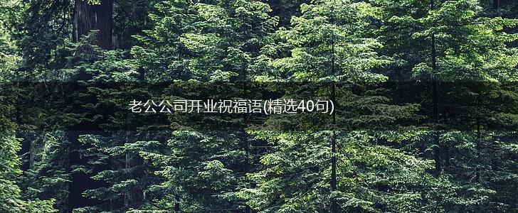 老公公司开业祝福语(精选40句),第1张