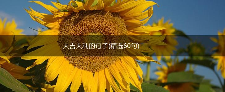 大吉大利的句子(精选60句),第1张