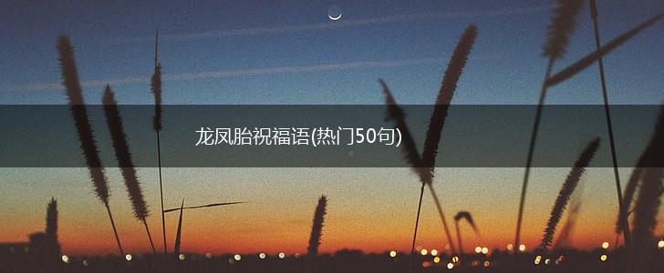 龙凤胎祝福语(热门50句),第1张
