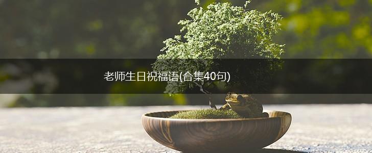 老师生日祝福语(合集40句),第1张