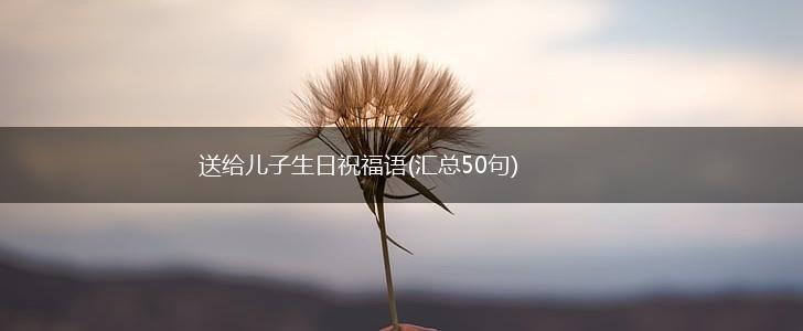 送给儿子生日祝福语(汇总50句),第1张 送给儿子生日祝福语(汇总50句),第1张