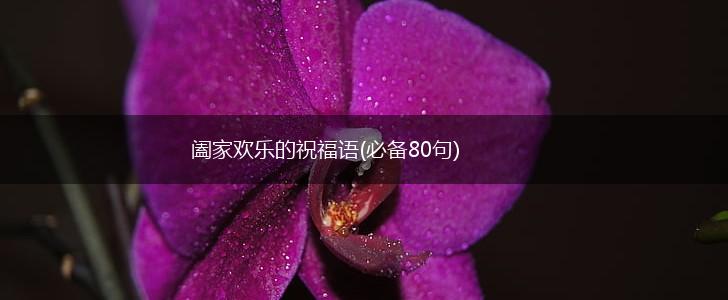 阖家欢乐的祝福语(必备80句),第1张