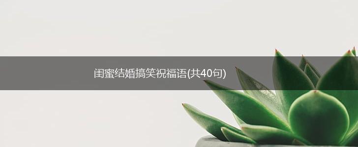 闺蜜结婚搞笑祝福语(共40句),第1张 闺蜜结婚搞笑祝福语(共40句),第1张