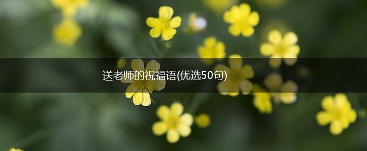 送老师的祝福语(优选50句),第1张
