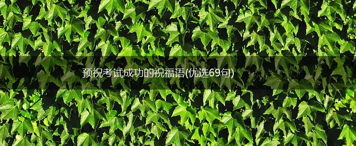 预祝考试成功的祝福语(优选69句),第1张