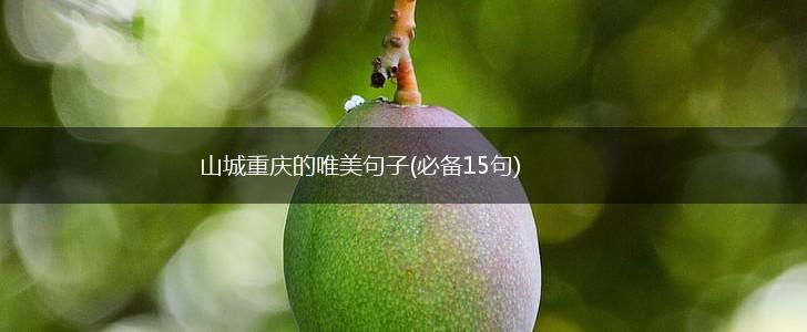 山城重庆的唯美句子(必备15句),第1张
