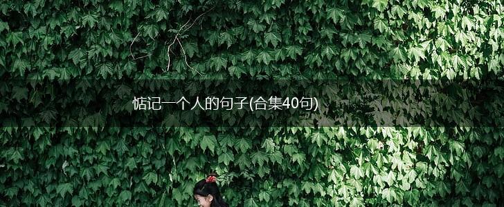 惦记一个人的句子(合集40句),第1张