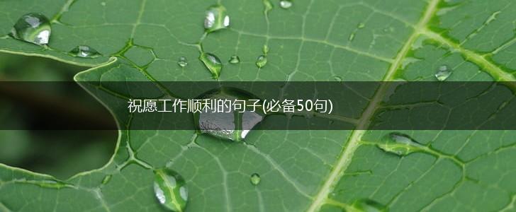 祝愿工作顺利的句子(必备50句),第1张