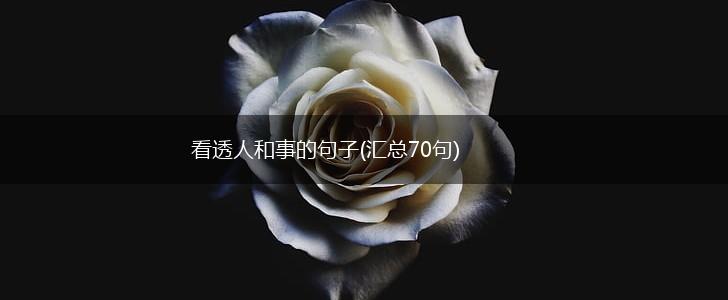 看透人和事的句子(汇总70句),第1张