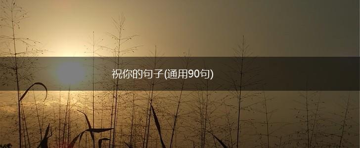 祝你的句子(通用90句),第1张