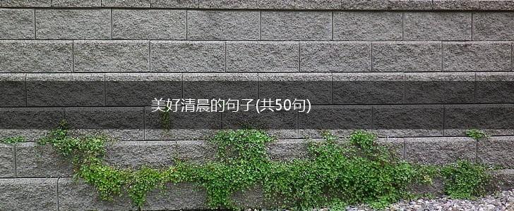 美好清晨的句子(共50句),第1张