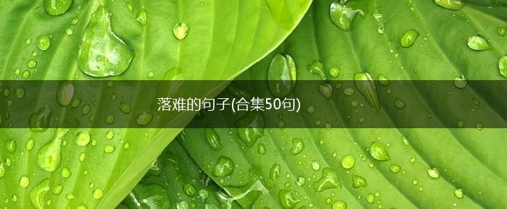 落难的句子(合集50句),第1张