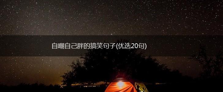 自嘲自己胖的搞笑句子(优选20句),第1张