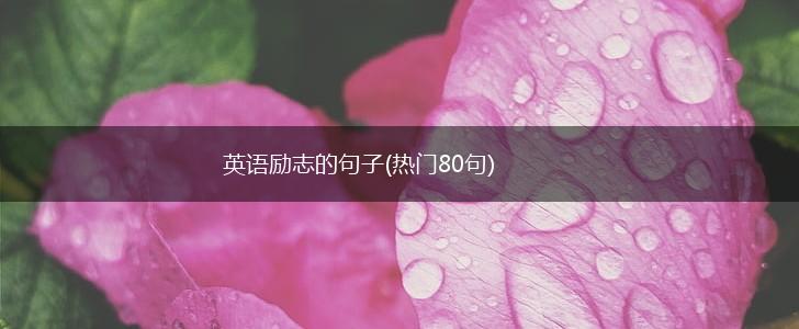 英语励志的句子(热门80句),第1张