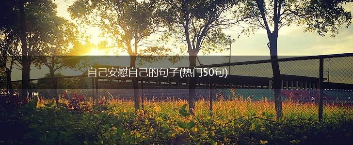 自己安慰自己的句子(热门50句),第1张