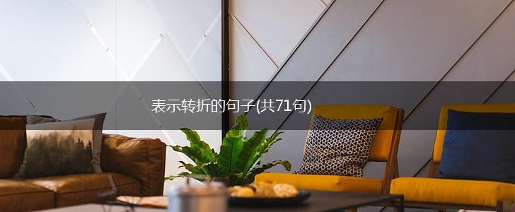 表示转折的句子(共71句),第1张