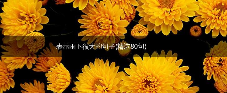 表示雨下很大的句子(精选80句),第1张