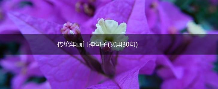 传统年画门神句子(实用30句),第1张